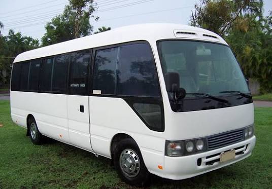 Toyota Coaster shuttle bus